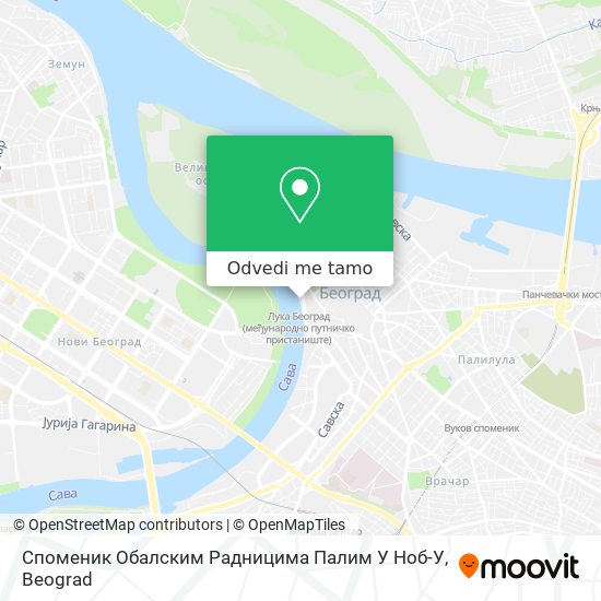 Споменик Обалским Радницима Палим У Ноб-У mapa