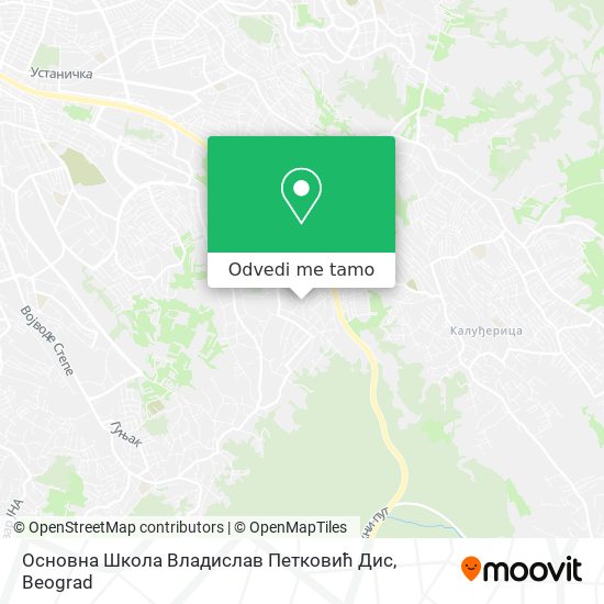 Основна Школа Владислав Петковић Дис mapa