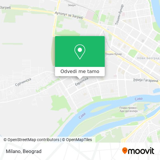 Milano mapa