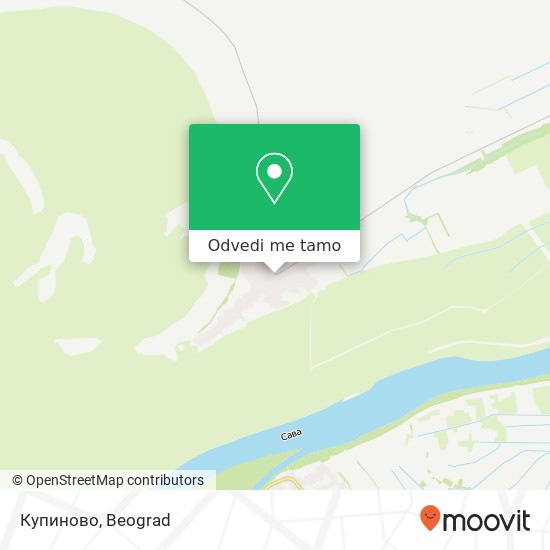 Купиново mapa