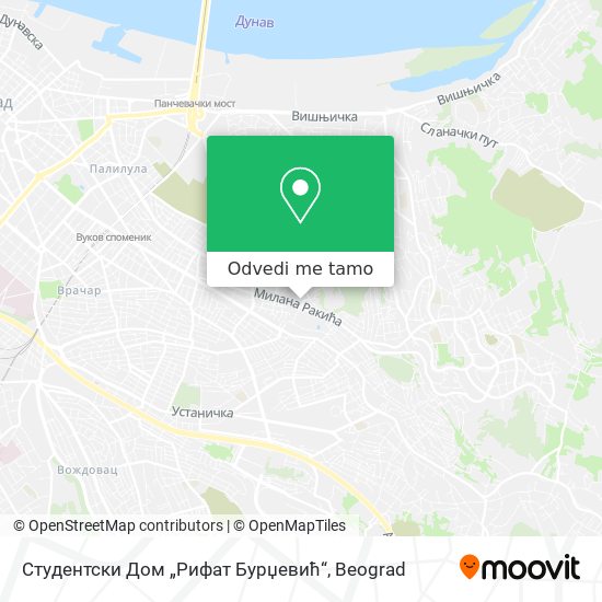 Студентски Дом „Рифат Бурџевић“ mapa