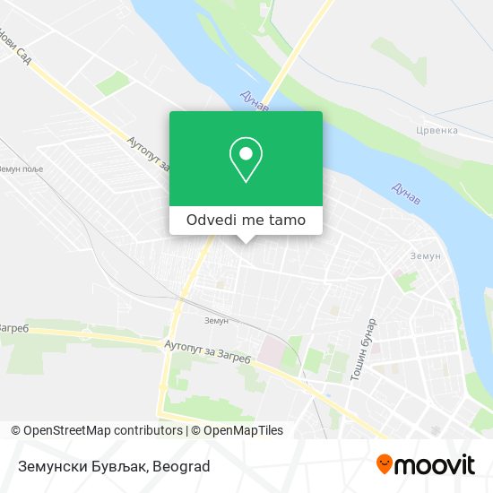 Земунски Бувљак mapa