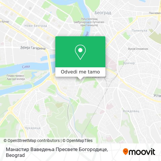 Манастир Ваведења Пресвете Богородице mapa