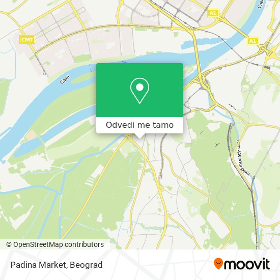 Padina Market mapa