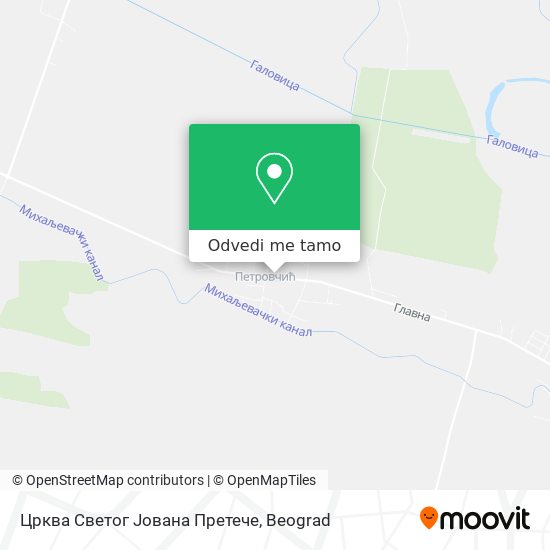 Црква Светог Јована Претече mapa