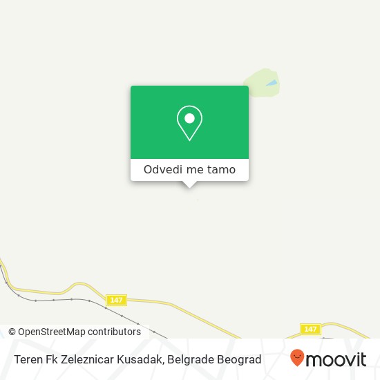 Teren Fk Zeleznicar Kusadak mapa