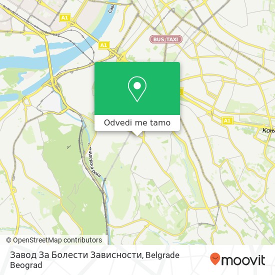 Завод За Болести Зависности mapa