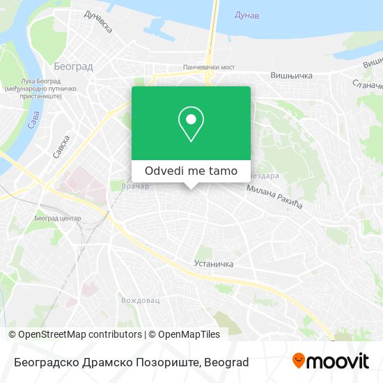 Београдско Драмско Позориште mapa