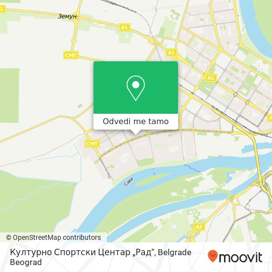 Културно Спортски Центар „Рад” mapa