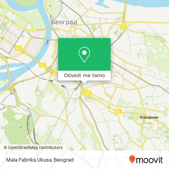 Mala Fabrika Ukusa mapa