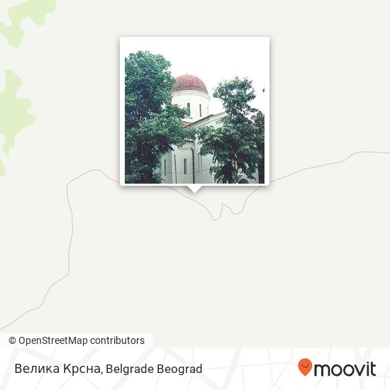 Велика Крсна mapa