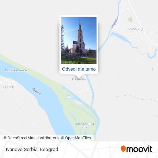 Ivanovo Serbia mapa