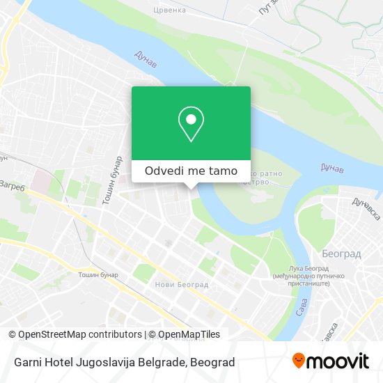 Garni Hotel Jugoslavija Belgrade mapa