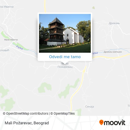 Mali Požarevac mapa