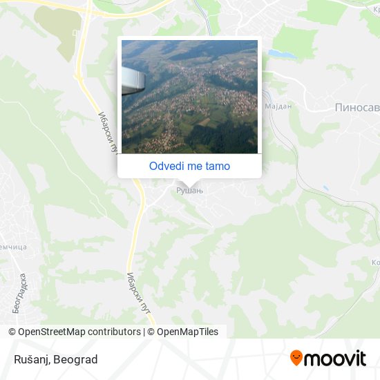 Rušanj mapa