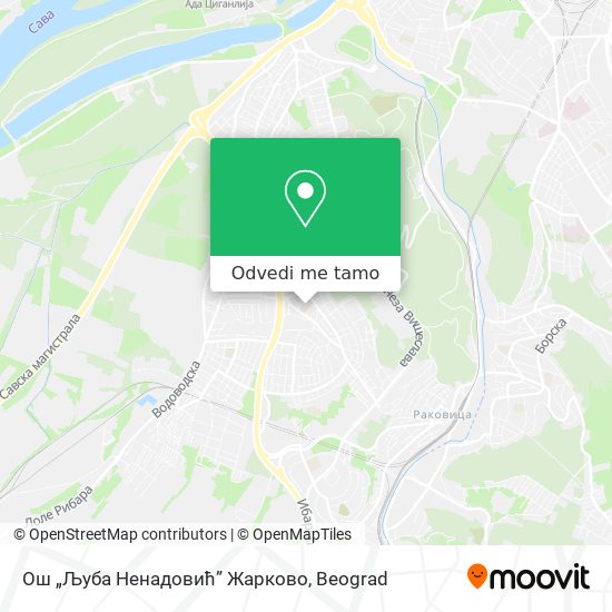 Ош „Љуба Ненадовић” Жарково mapa