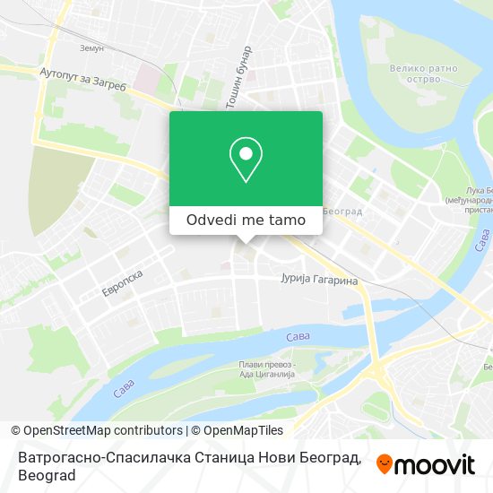 Ватрогасно-Спасилачка Станица Нови Београд mapa