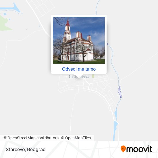 Starčevo mapa