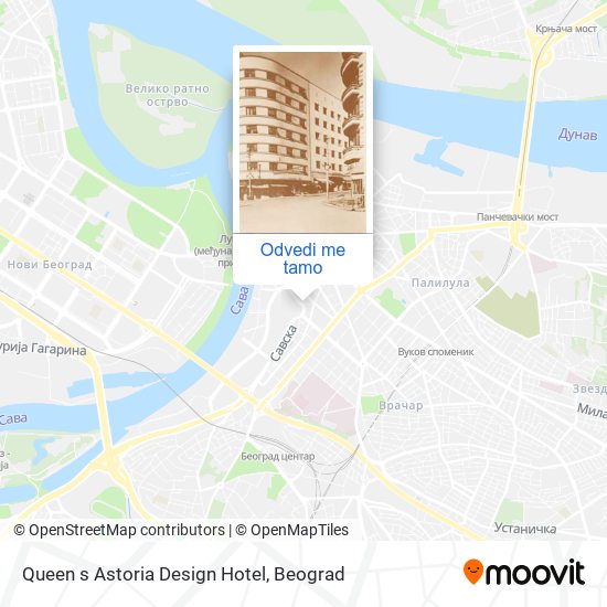 Queen s Astoria Design Hotel mapa