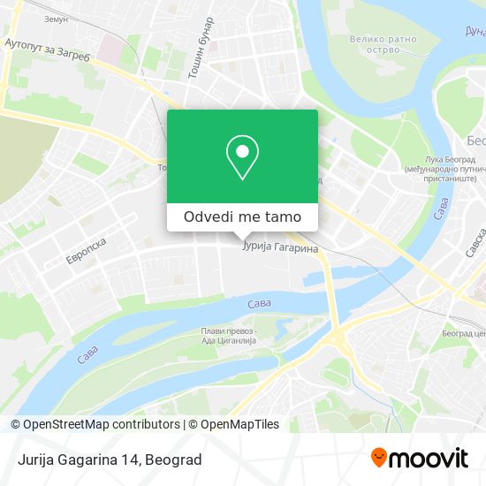 Kako doći do Jurija Gagarina 14 u Novi Beograd pomoću Autobus, Tramvaj ...