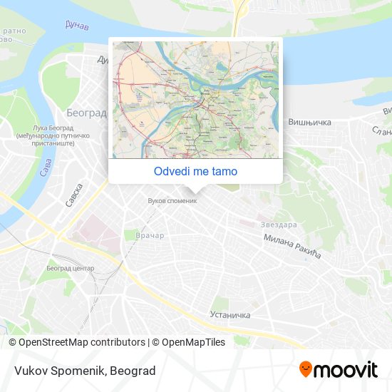 Vukov Spomenik mapa