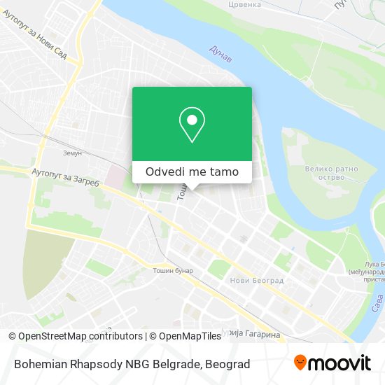 Bohemian Rhapsody NBG Belgrade mapa