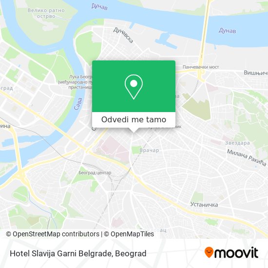 Hotel Slavija Garni Belgrade mapa