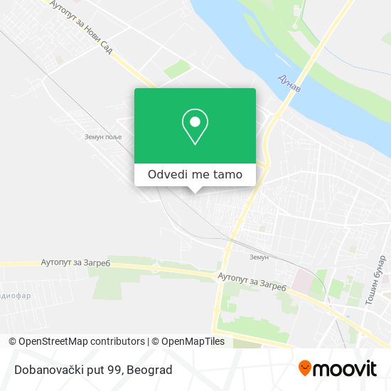 Dobanovački put 99 mapa