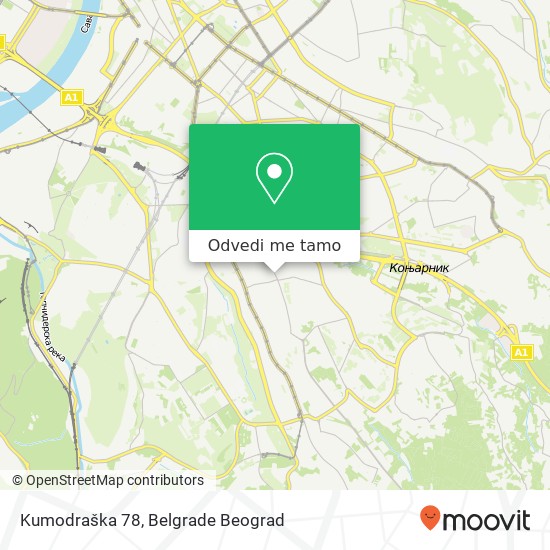 Kumodraška 78 mapa