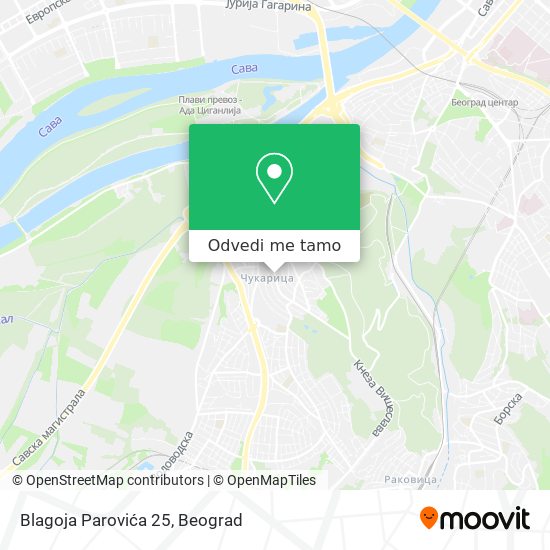 Blagoja Parovića 25 mapa