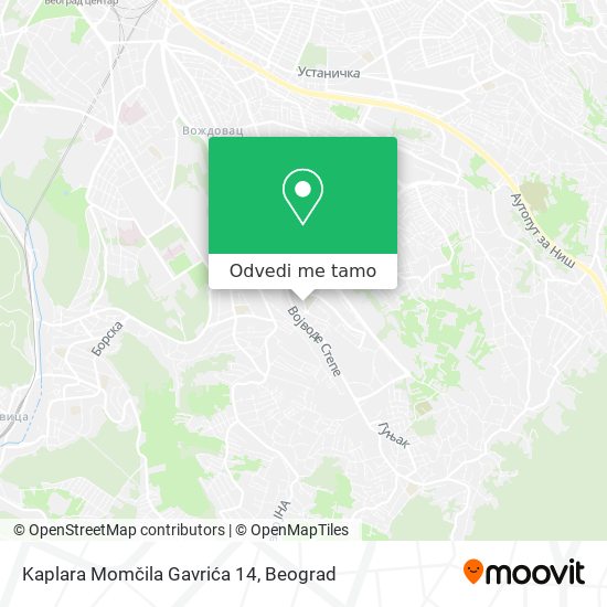 Kaplara Momčila Gavrića 14 mapa