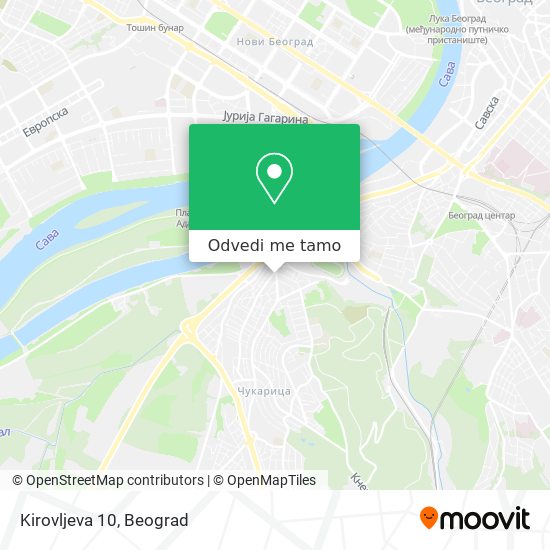 Kirovljeva 10 mapa