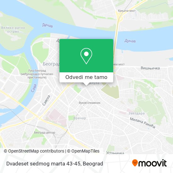 Dvadeset sedmog marta 43-45 mapa