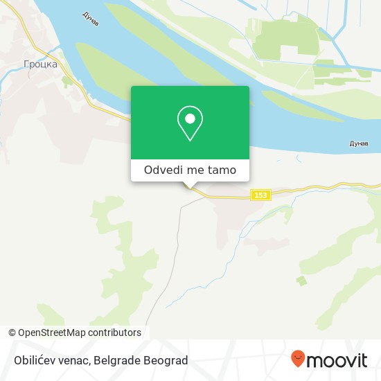 Obilićev venac mapa