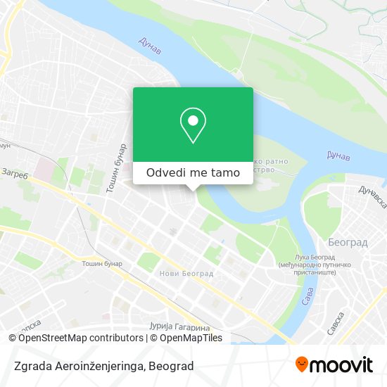 Zgrada Aeroinženjeringa mapa