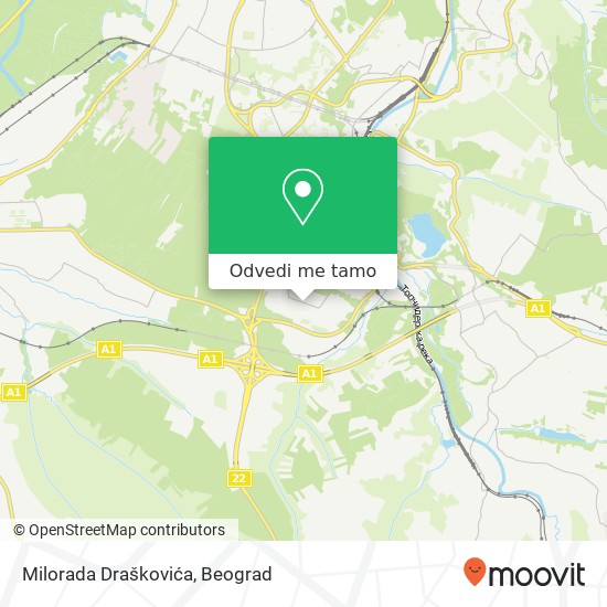 Milorada Draškovića mapa