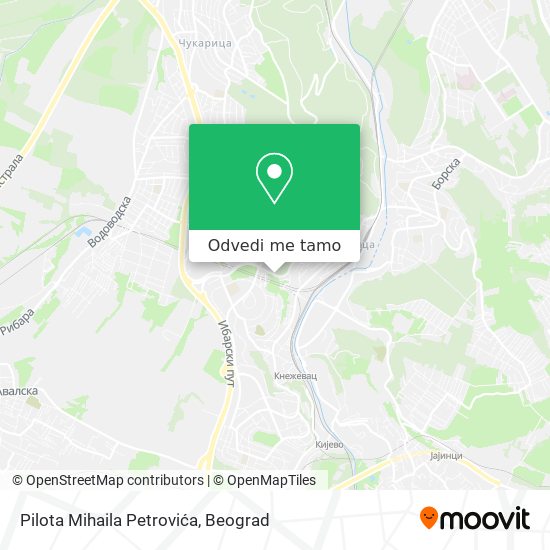 Pilota Mihaila Petrovića mapa