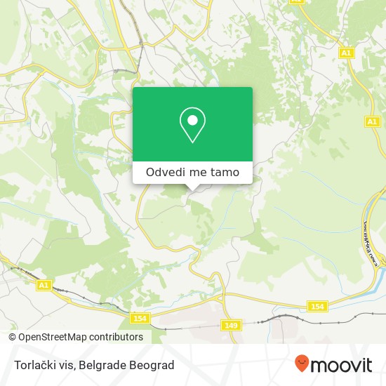 Torlački vis mapa