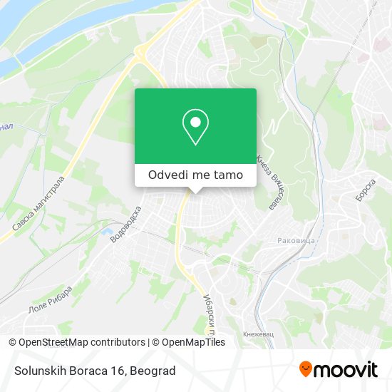 Solunskih Boraca 16 mapa