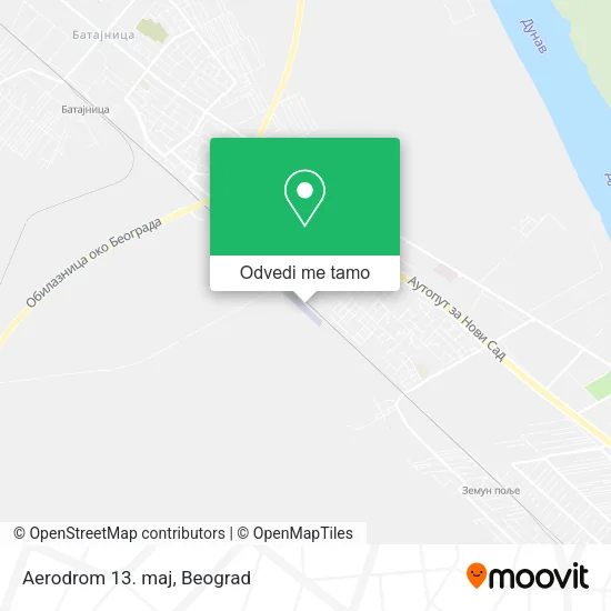 Aerodrom 13. maj mapa