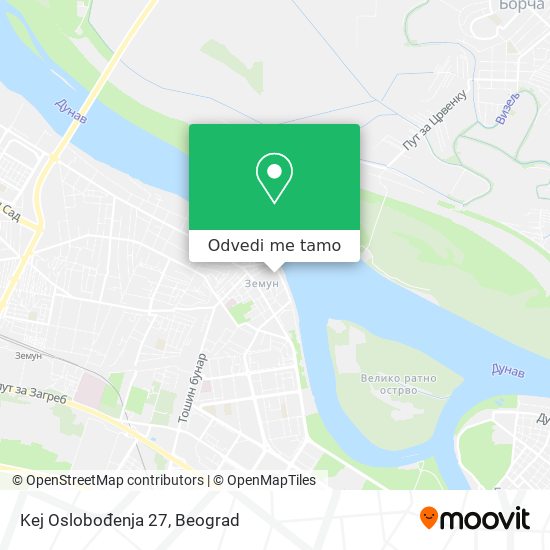 Kej Oslobođenja 27 mapa