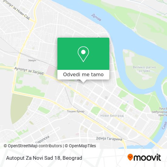 Autoput Za Novi Sad 18 mapa