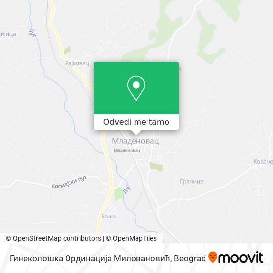 Гинеколошка Ординација Миловановић mapa