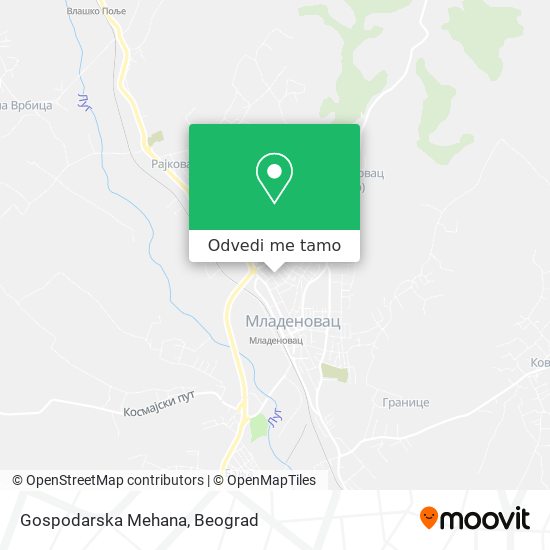 Gospodarska Mehana mapa