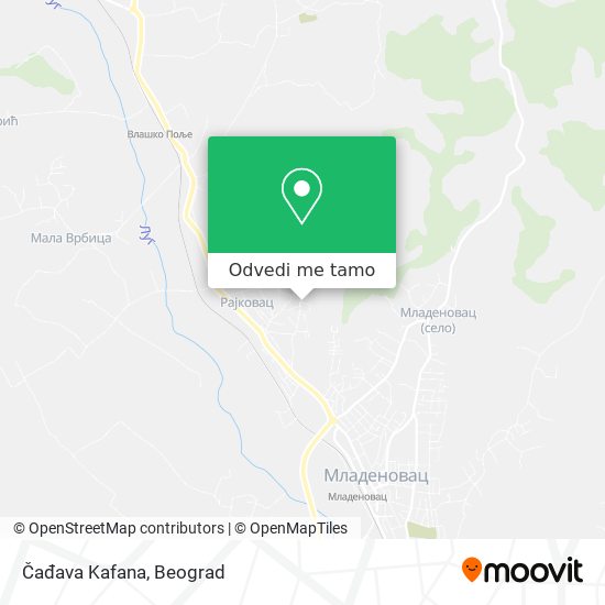 Čađava Kafana mapa