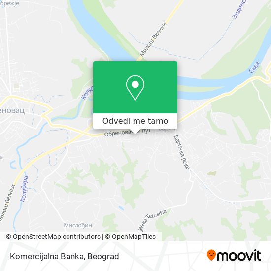 Komercijalna Banka mapa