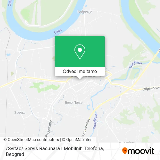 /Svitac/ Servis Računara I Mobilnih Telefona mapa