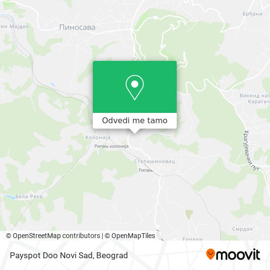 Payspot Doo Novi Sad mapa