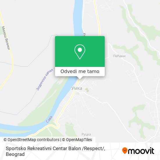 Sportsko Rekreativni Centar Balon /Respect/ mapa