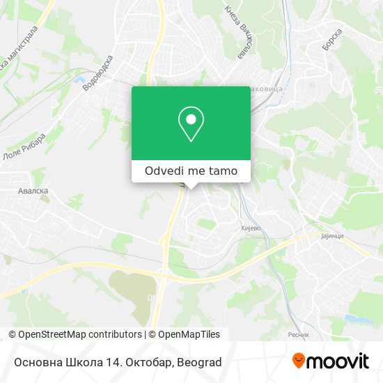 Основна Школа 14. Октобар mapa